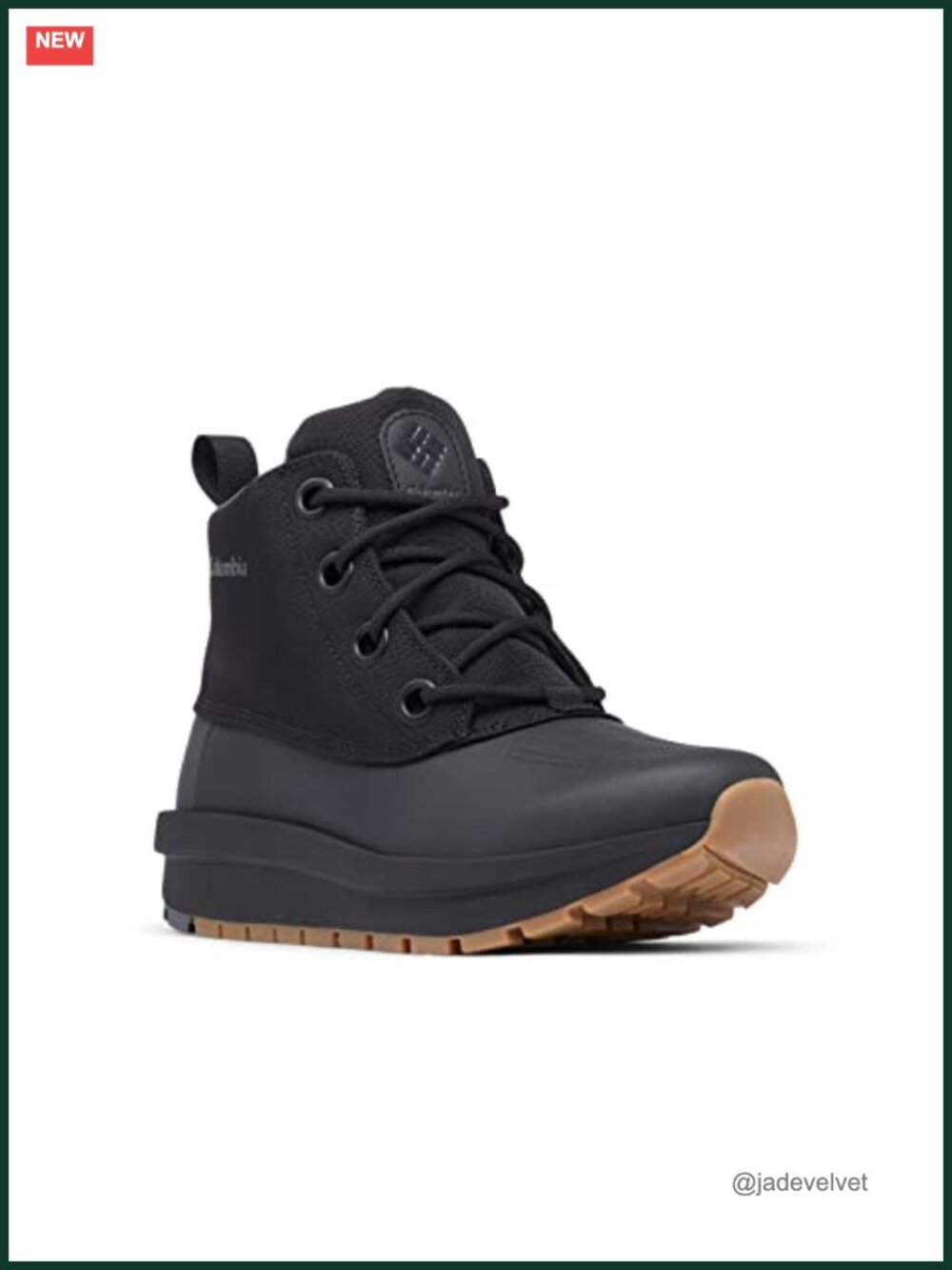Columbia Moritza Shield Ankle Duck Boots Coated Leather Omni-Grip